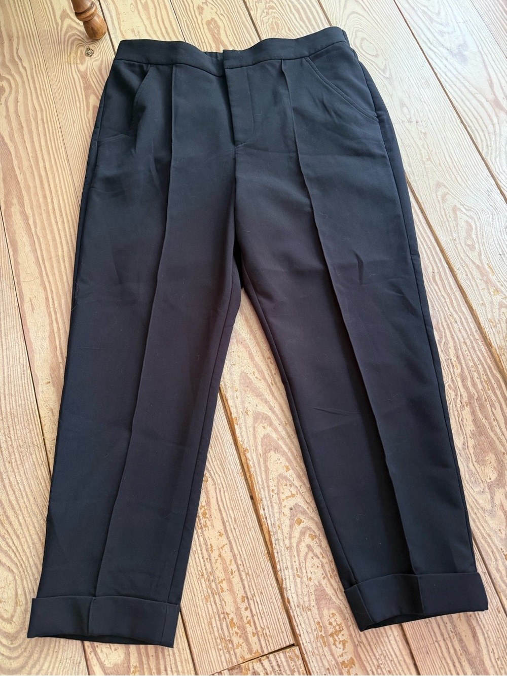 Maeve Anthropologie Black Tapered Pants size 14 petite